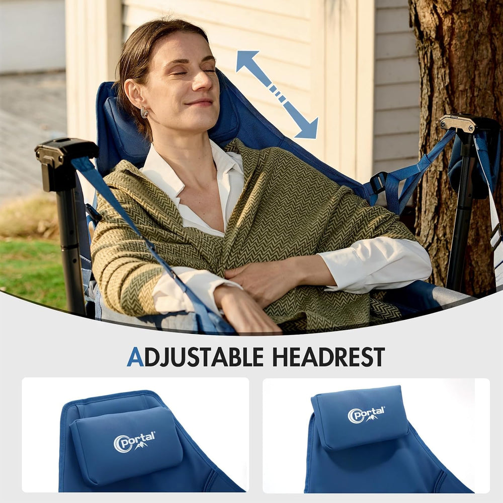 Portal Hammock Camping Chair Heavy Duty 400lbs - Breathable Mesh Outdoor Swin...