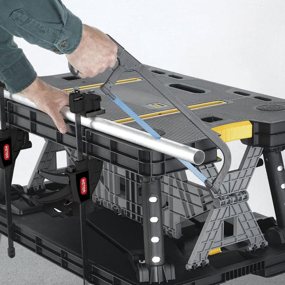 Keter Heavy-Duty Folding Workbench with 1,000 Pound Capacity