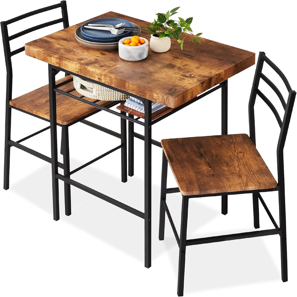Best Choice Products 3-Piece Modern Dining Set, Space Saving Dinette for Kitc...