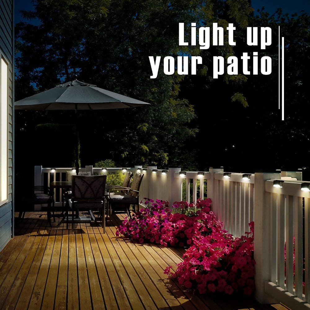 GIGALUMI Led Solar Deck Lights, 20 Pack Waterproof, Warm White