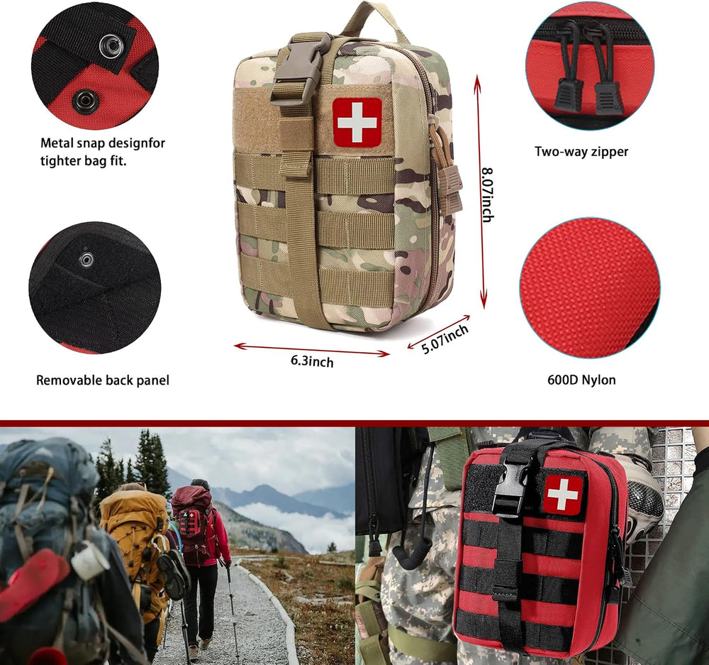 Universal IFAK Trauma First Aid Kit Molle Pouches Emergency Survival Kit Suit...