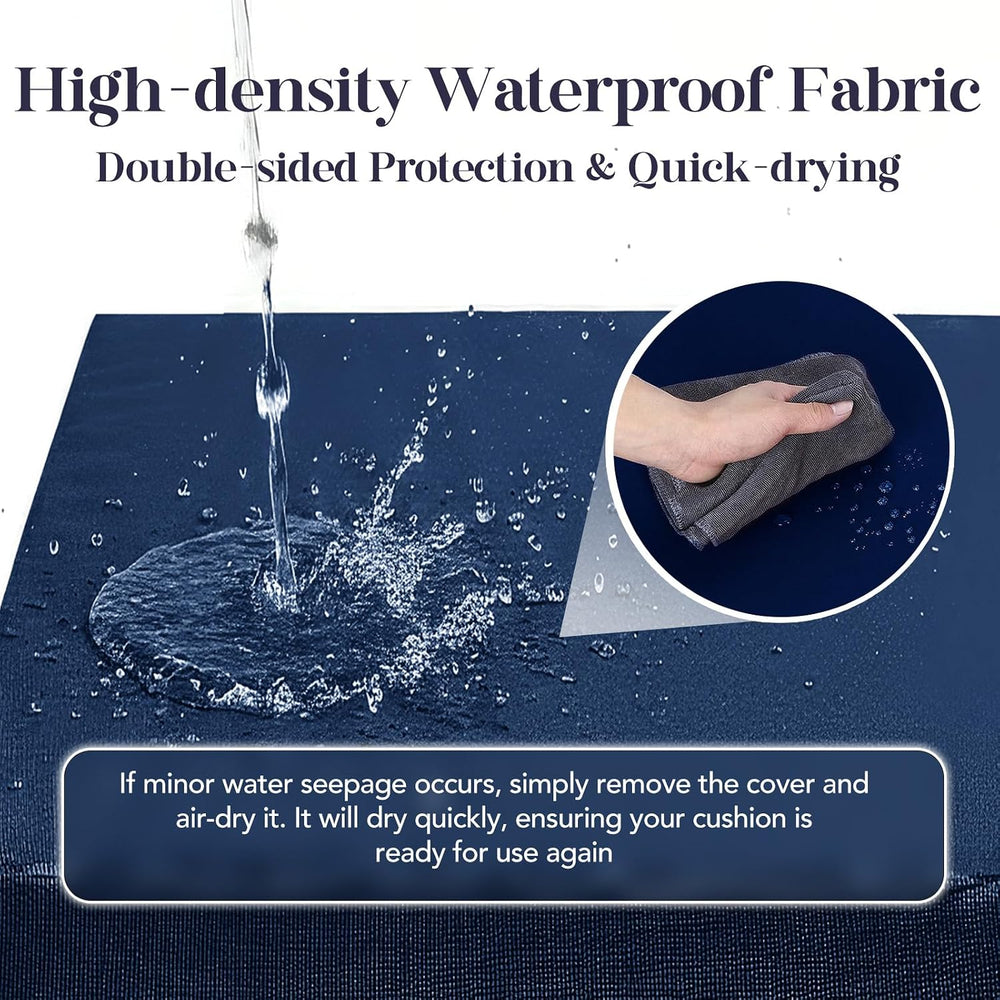 L’AGRATY Outdoor Chair Cushions for Patio Furniture：24" x 24" Deep ...