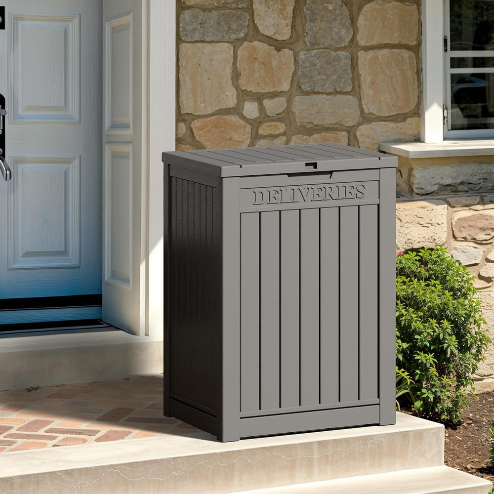 LHBGO Package Delivery Box for Outside, 48 Gallon Storage with Lockable Secur...