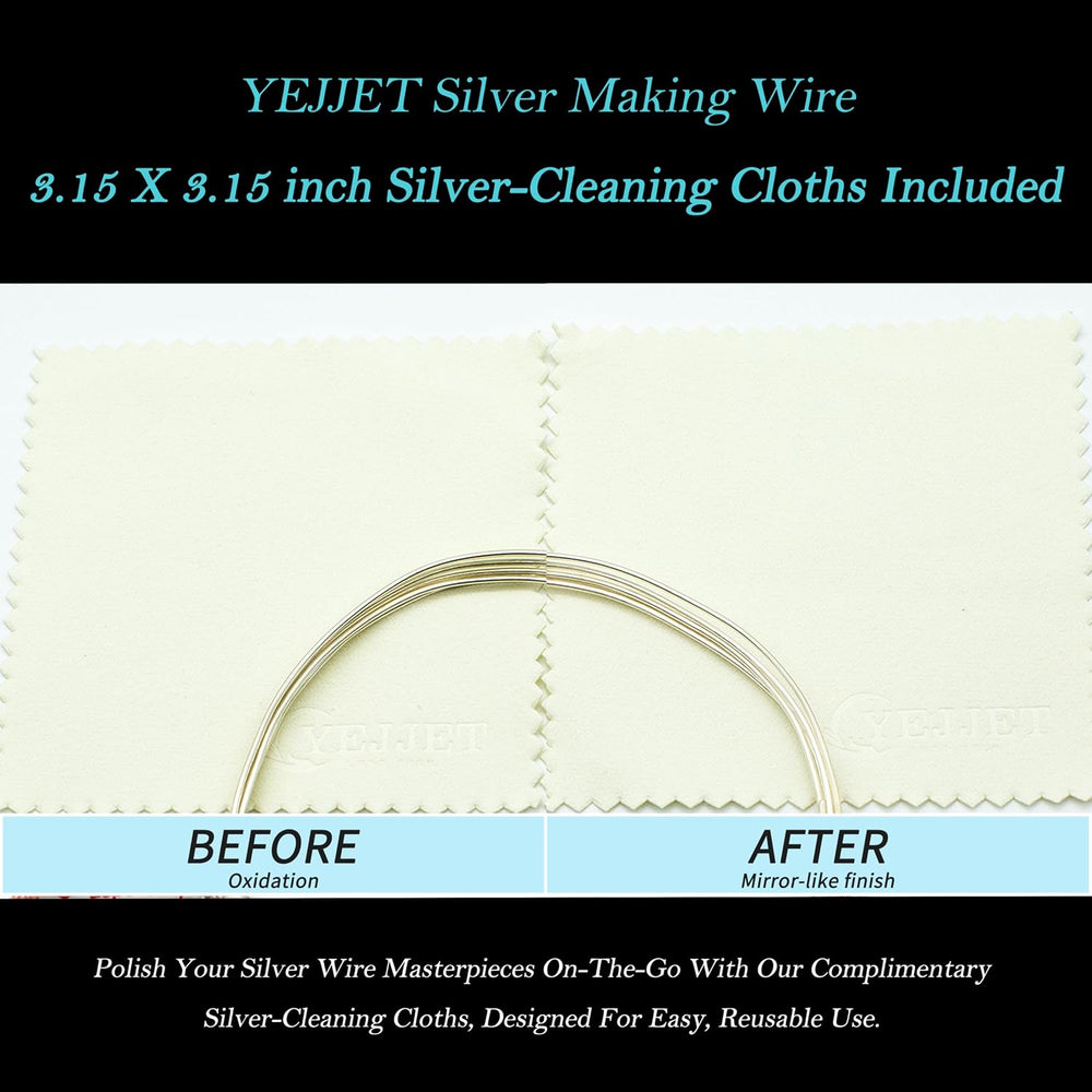 925 Sterling Silver Wire for Jewelry Making Wire 18 Gauge Half Hard Round Mak...