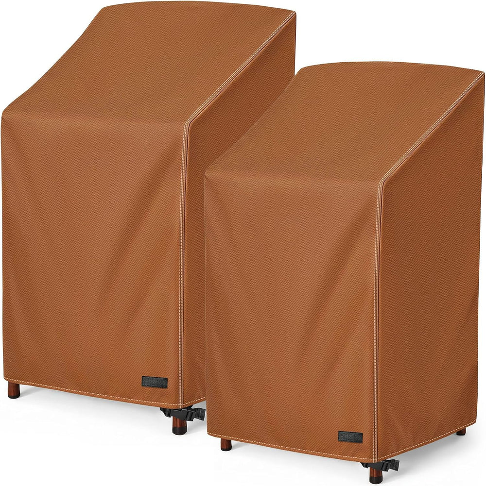 NettyPro Stackable Chair Covers 2 Pack Waterproof Outdoor Stack Chairs Cover ...