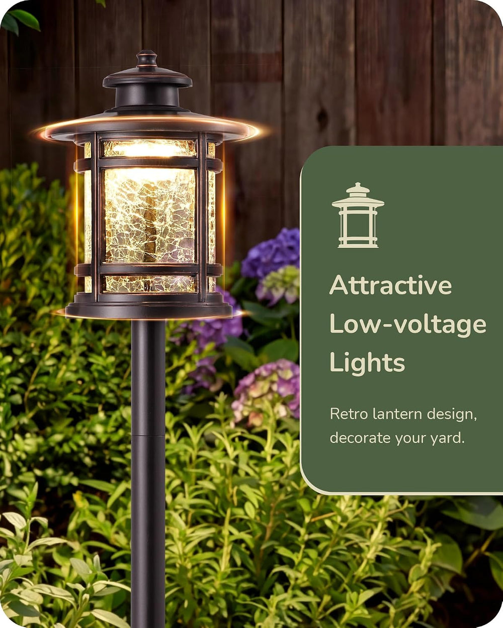 EDISHINE Low Voltage Pathway Lights Waterproof Landscape Path Lights 6 Pack |...