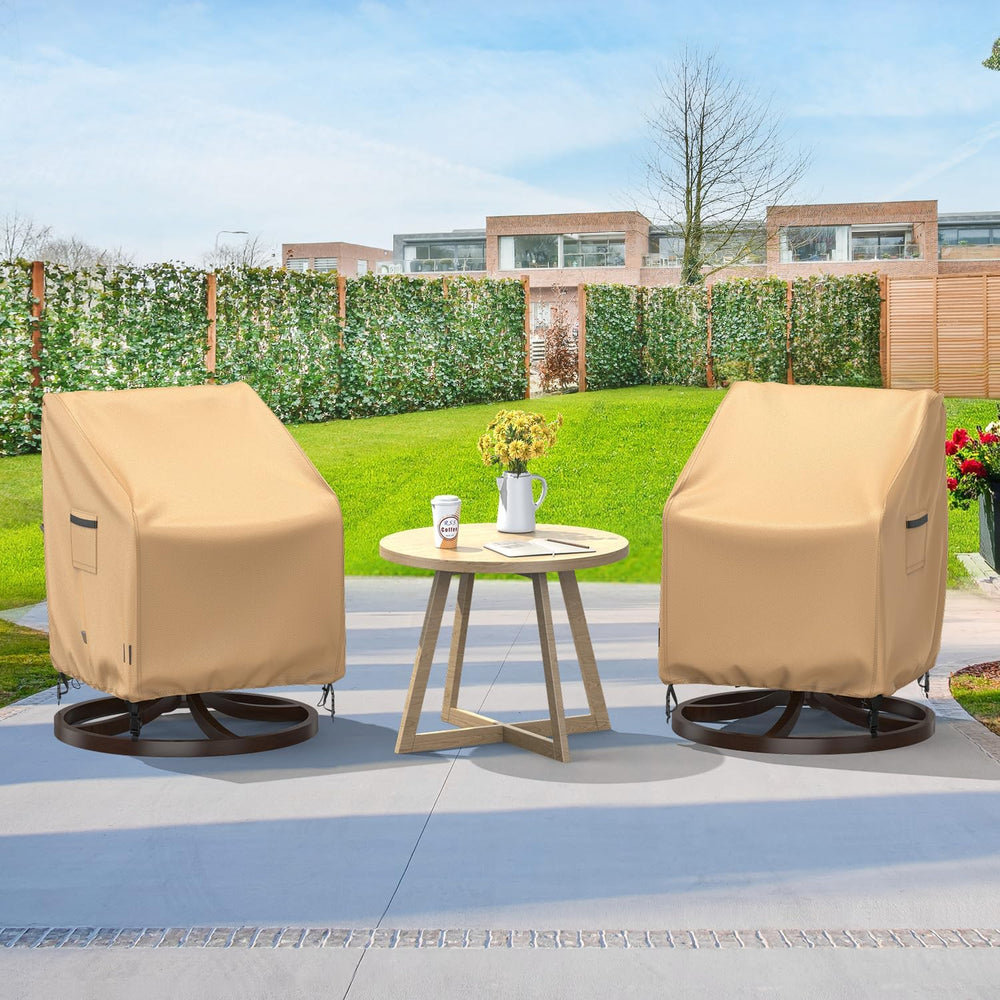 Swivel Patio Chair Covers, 2 Pack Waterproof Outdoor Rocking Chair Covers, La...