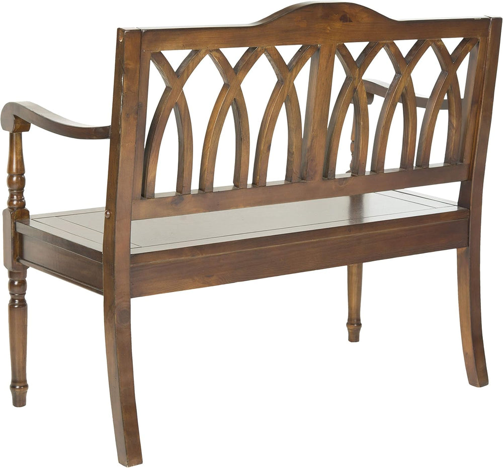 SAFAVIEH Benjamin Wood Bench, 40" Teak AMH6500D