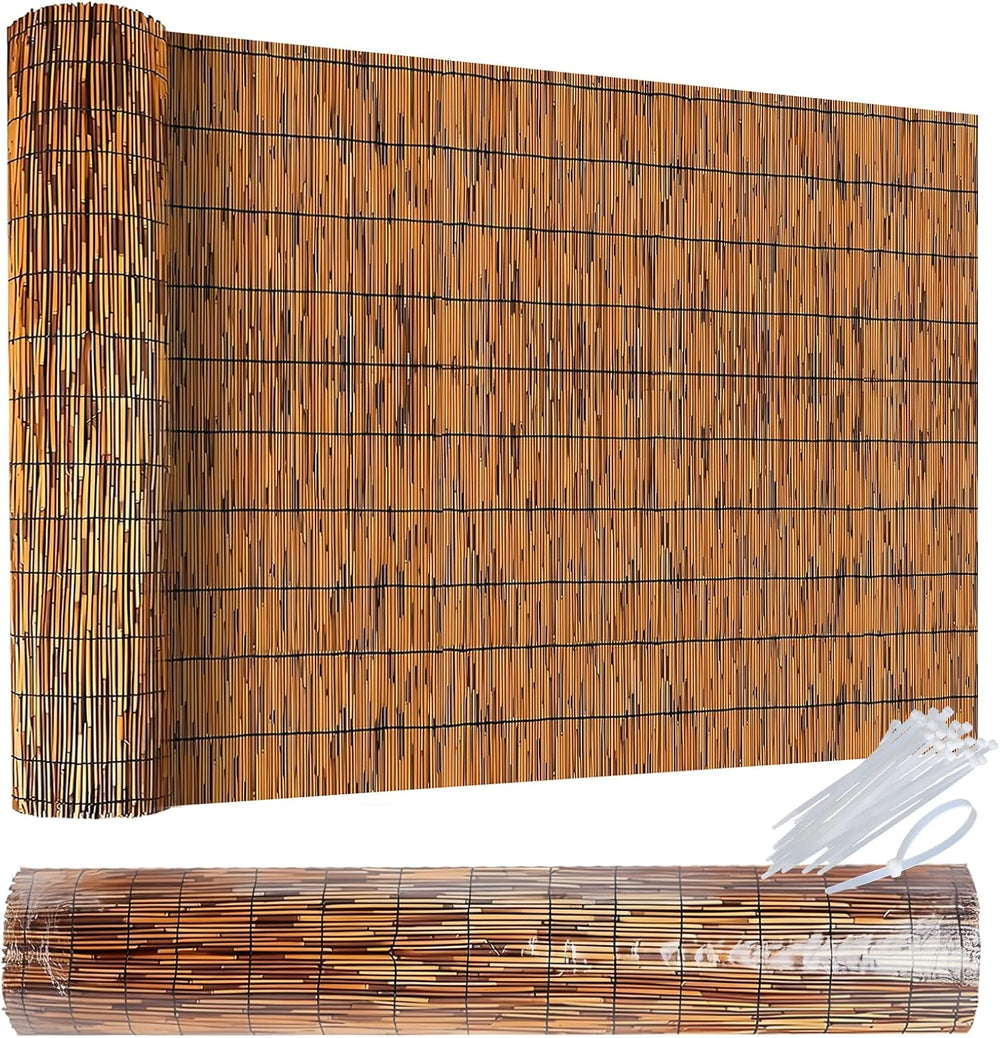 Reed Fence - Bamboo Fencing roll 3 feet high Outdoor Bamboo Privacy Screen fo...