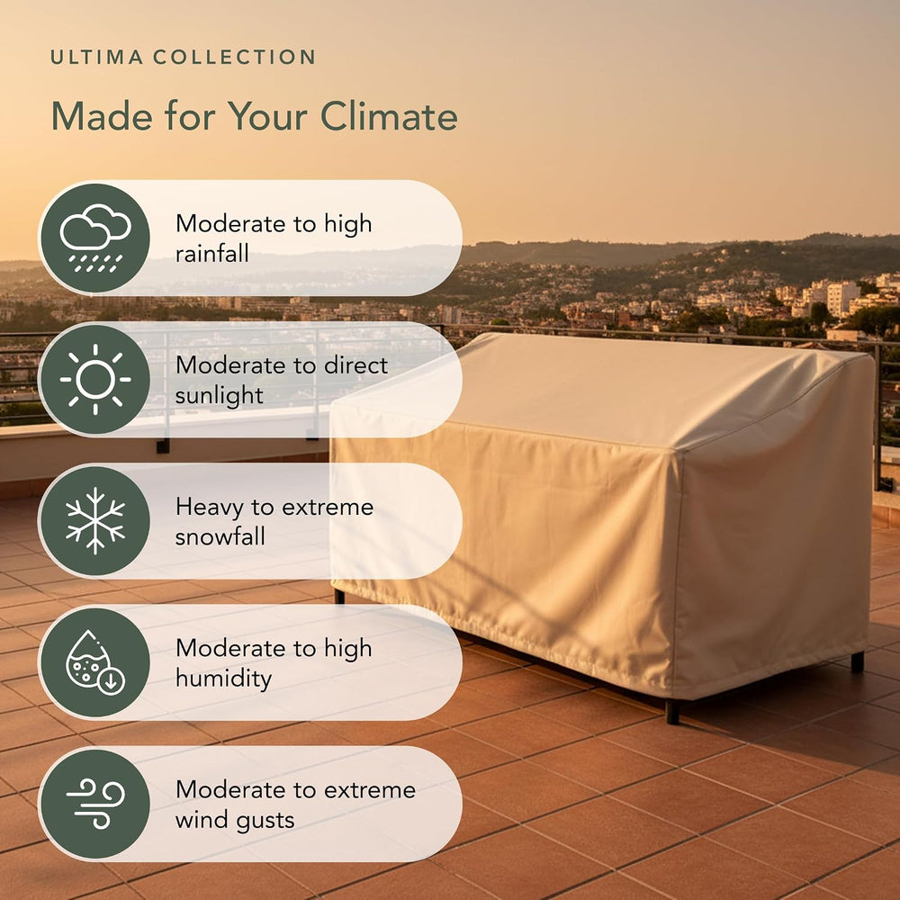 Covermates Ultima Outdoor Glider Cover - 48"W x 26"D x 34"H - ...