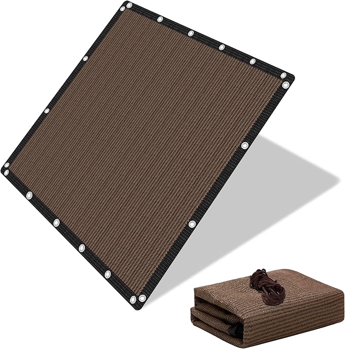 90% Shade Cloth Sun Shade Fabric Privacy Screen Shade Cover for Patio Garden ...