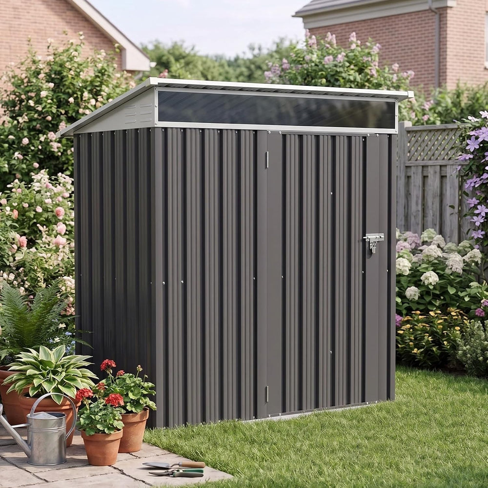 Vongrasig 5x3 FT Outdoor Storage Shed with Window & Lockable Door