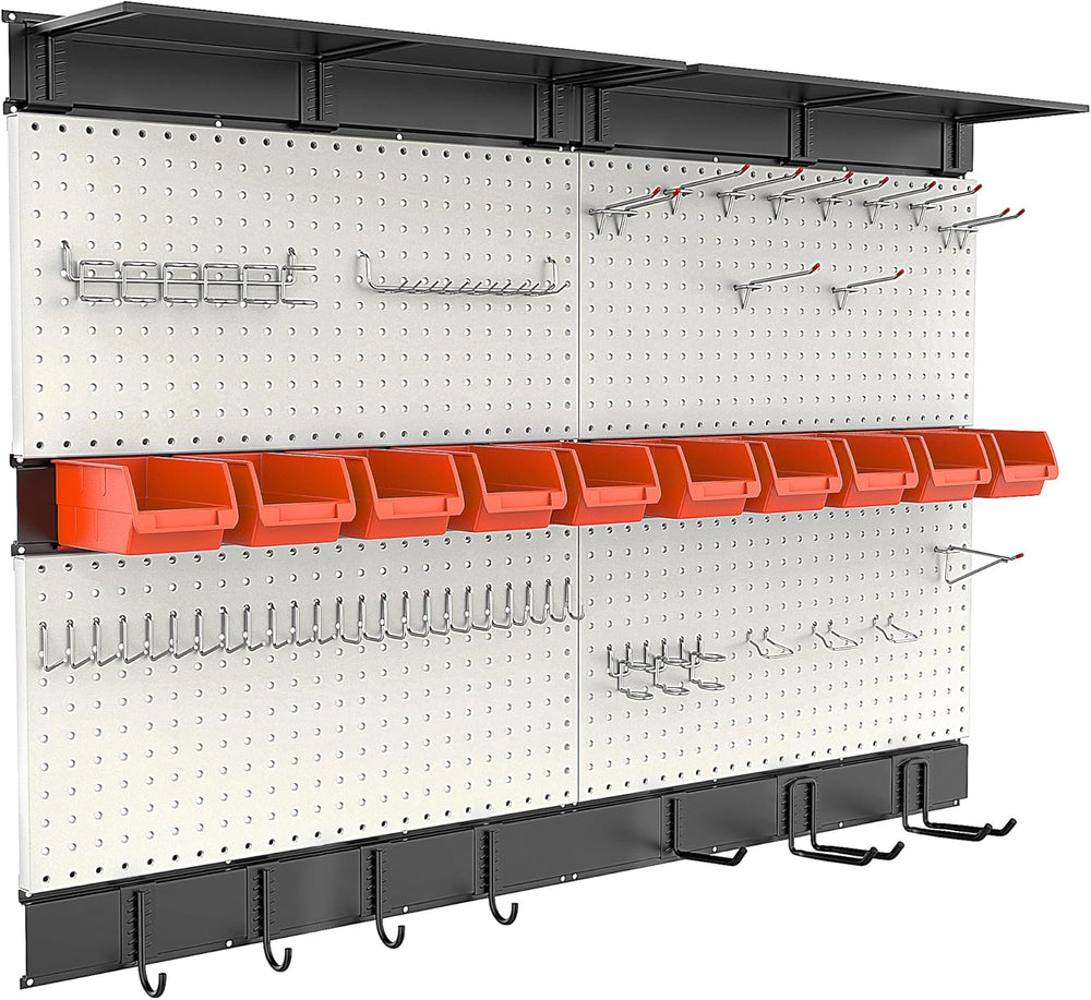 Pegboard Wall Organizer, 48 X 36 inch Garage Storage Pegboard