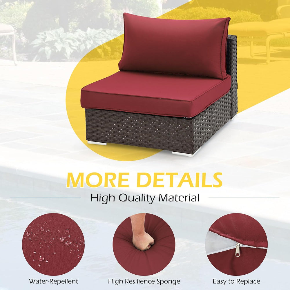 HOMREST Outdoor Replacement Cushions for Patio Furniture,Water-Repellent Sofa...