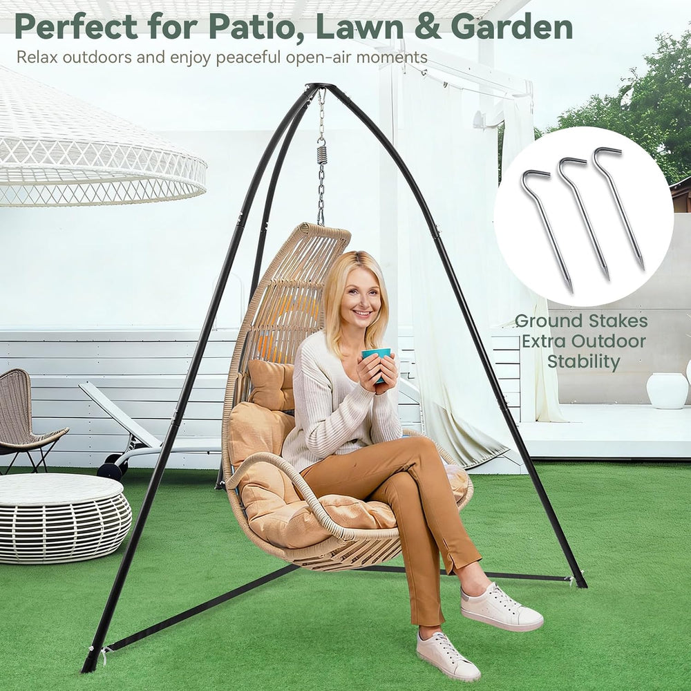 Tripod Hammock Chair Stand for Multi-Use, Heavy-Duty Hammock Chair Stand for ...