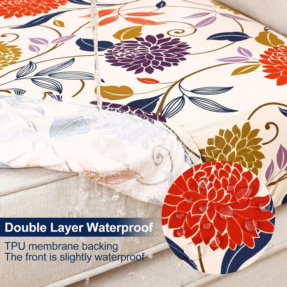 Smiry Waterproof Patio Cushion Covers, Stretch Outdoor Furniture Covers