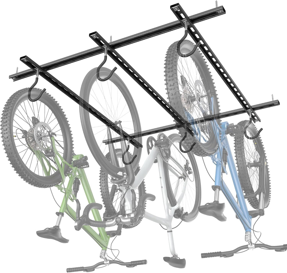 WALMANN Garage Ceiling Bike Rack, Adjustable Overhead Bicycle Storage