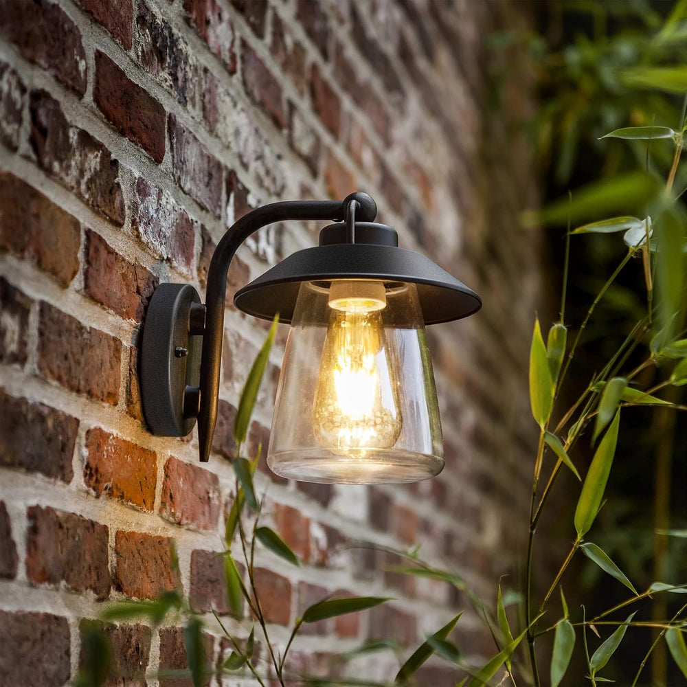 LUTEC Outdoor Indoor Wall Lantern, Farmhouse Barn Wall Sconce Lighting Fixtur...