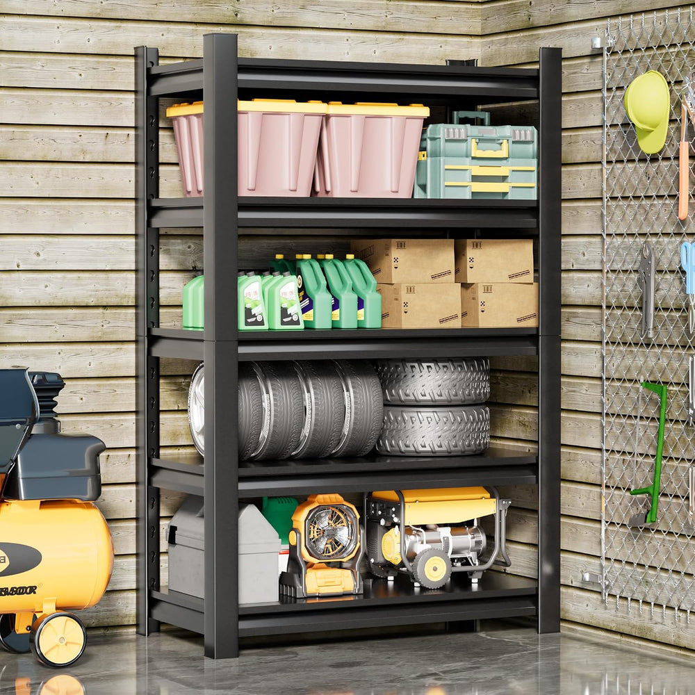 Hzdbhd 36" W Garage Shelving Unit, 5-Tier Metal Storage Shelves