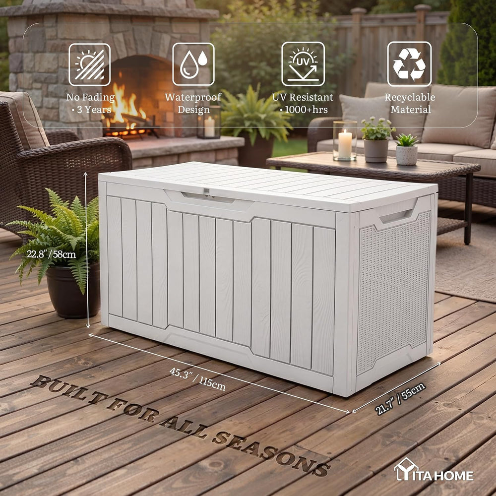 YITAHOME 100 Gallon Large Outdoor Deck Box