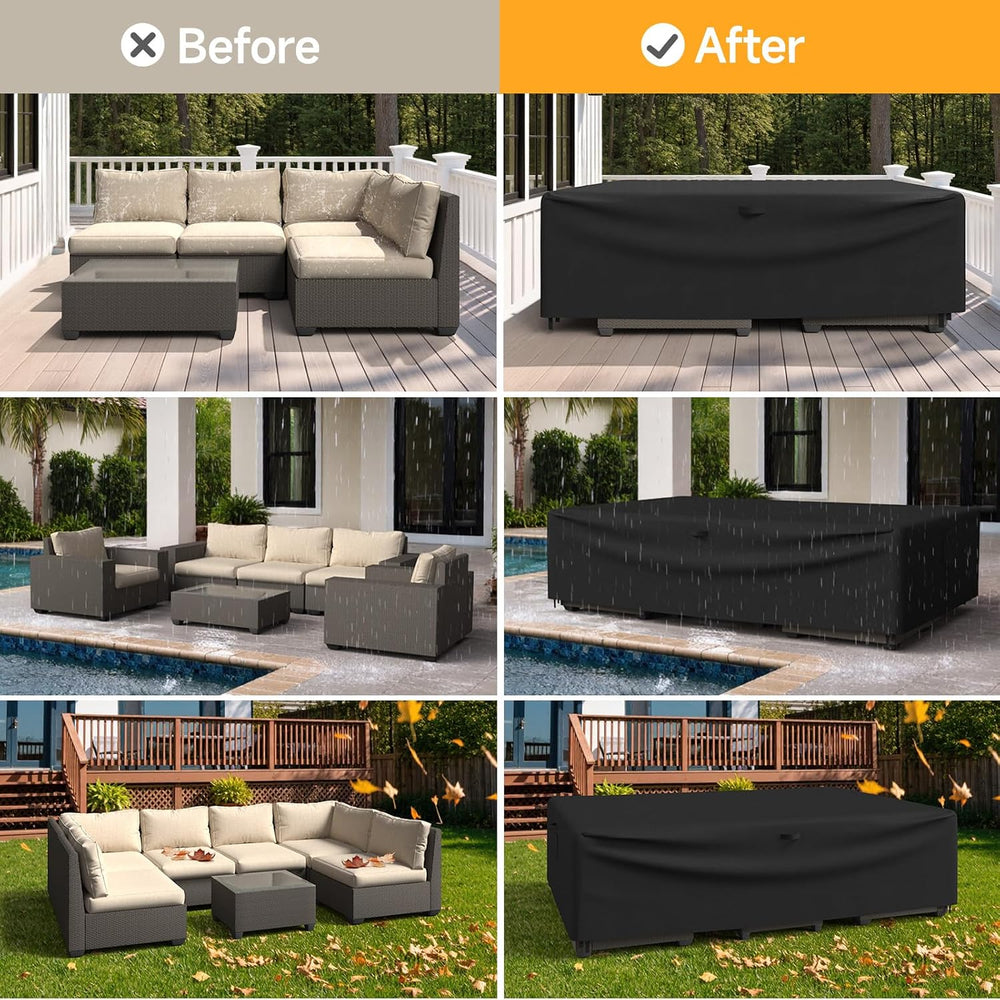 Patio Furniture Set Covers, 108 ×82 ×28 inch