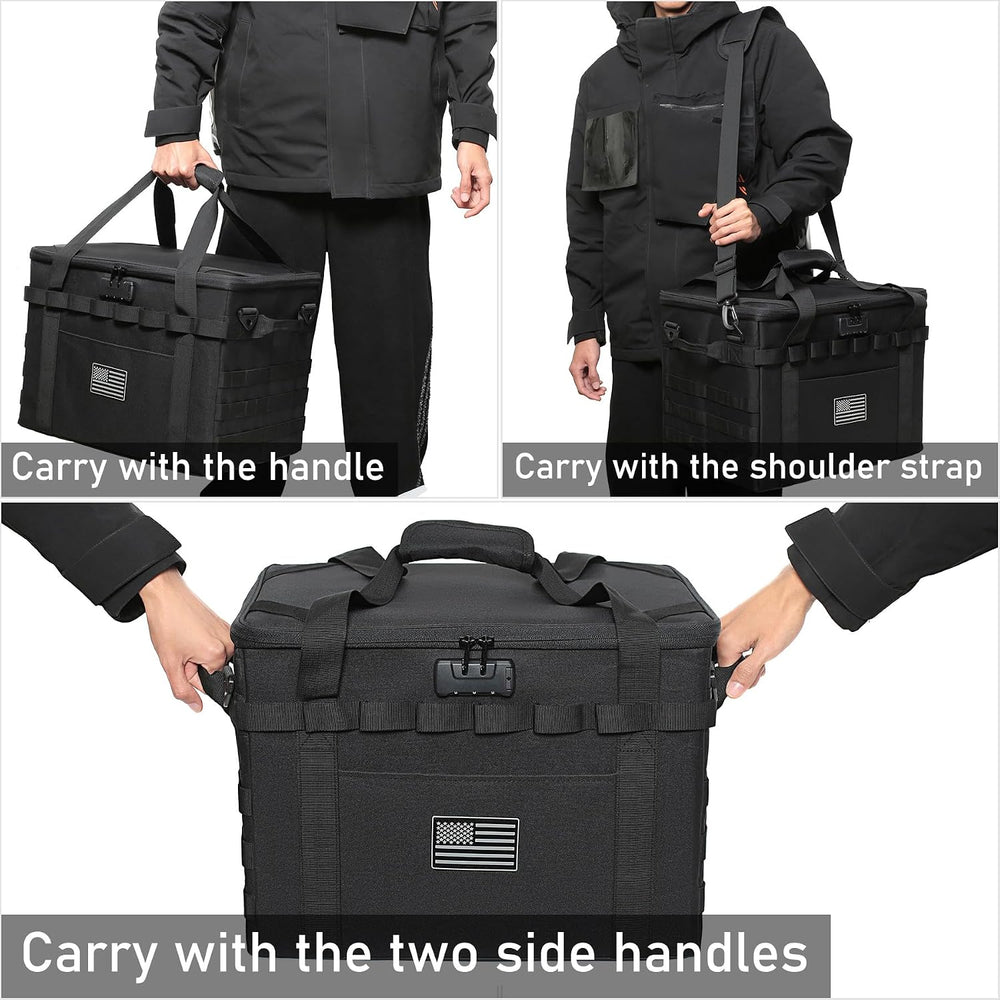 Tactical Camping Storage Bag Utility Tote Bag Camp Kitchen & Trunk Organi...