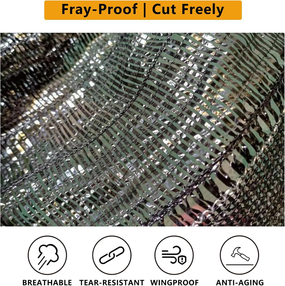 POYEE 70% Black Shade Cloth Roll 6x100 ft