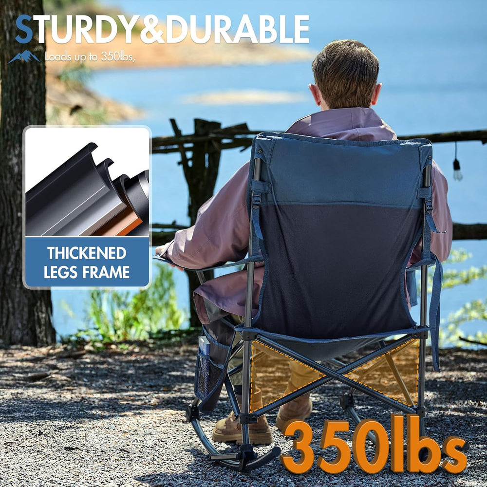 Portal Outdoor Rocking Camping Chair Folding Portable Rocker