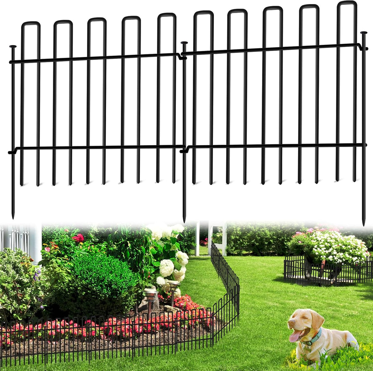 10 panels no dig animal barrier fence, 13in(h), main product view