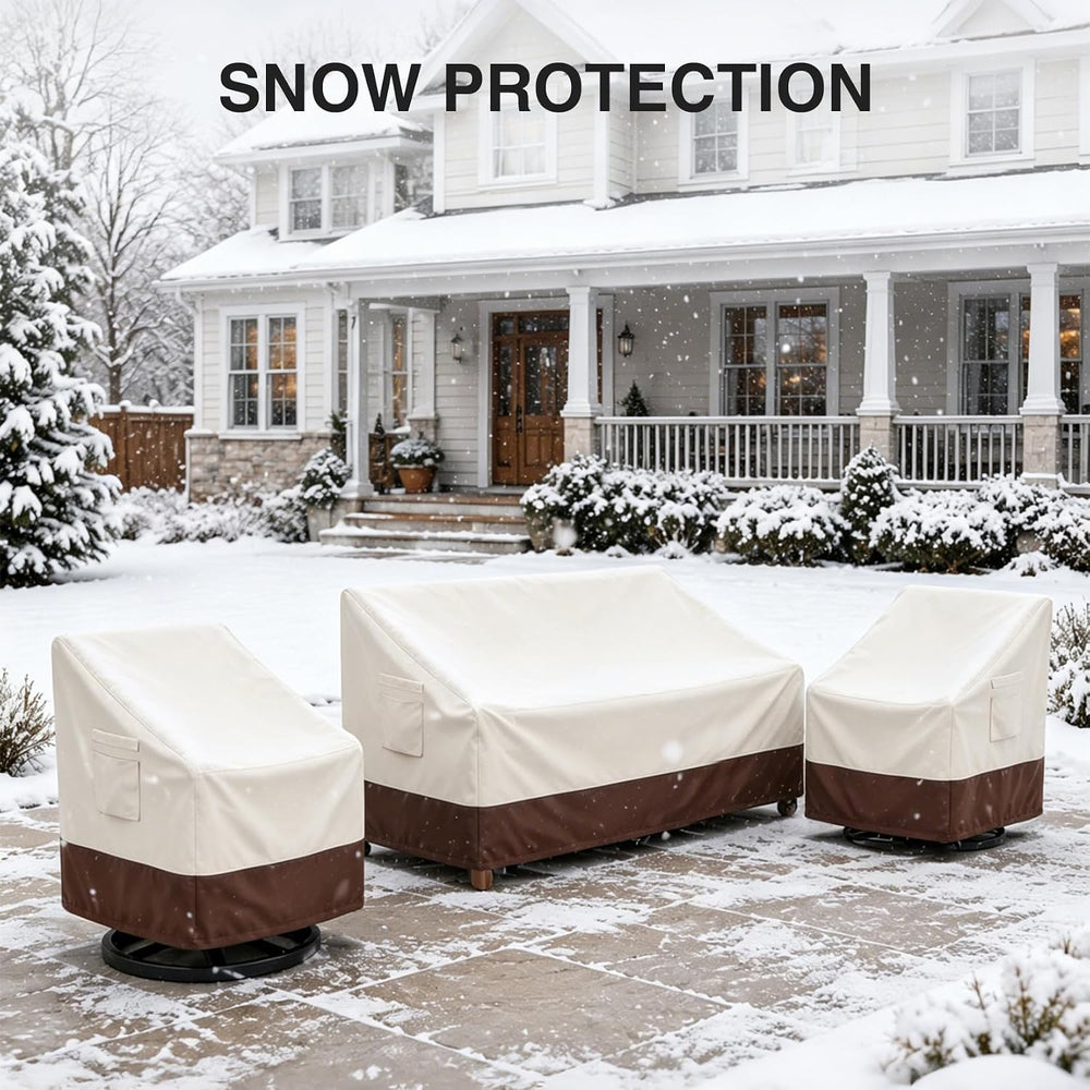 Heavy Duty Outdoor Chair Covers Waterproof-2 Pack Patio Chair Covers for Ourd...