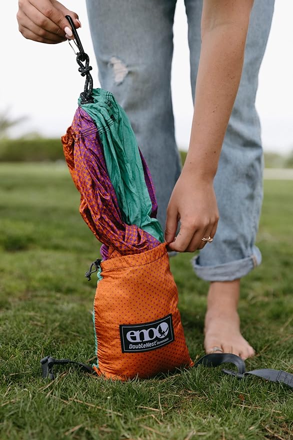 ENO, Eagles Nest Outfitters DoubleNest Lightweight Camping Hammock, 1 to 2 Pe...