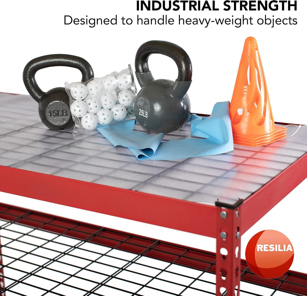 RESILIA Industrial Shelf Liner Set for Wire Shelving – 4 Pack, 24” x 72” Heav...