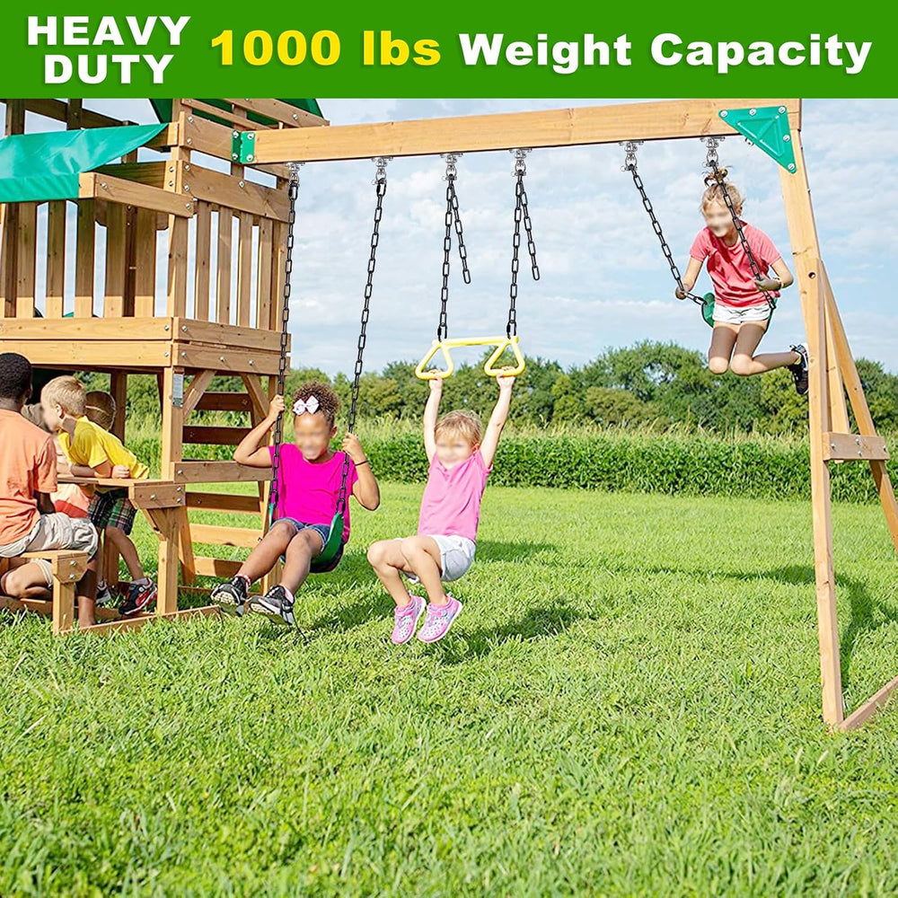 2Pcs 85" Heavy Duty Swing Chain with Hooks Porch Swing Chains