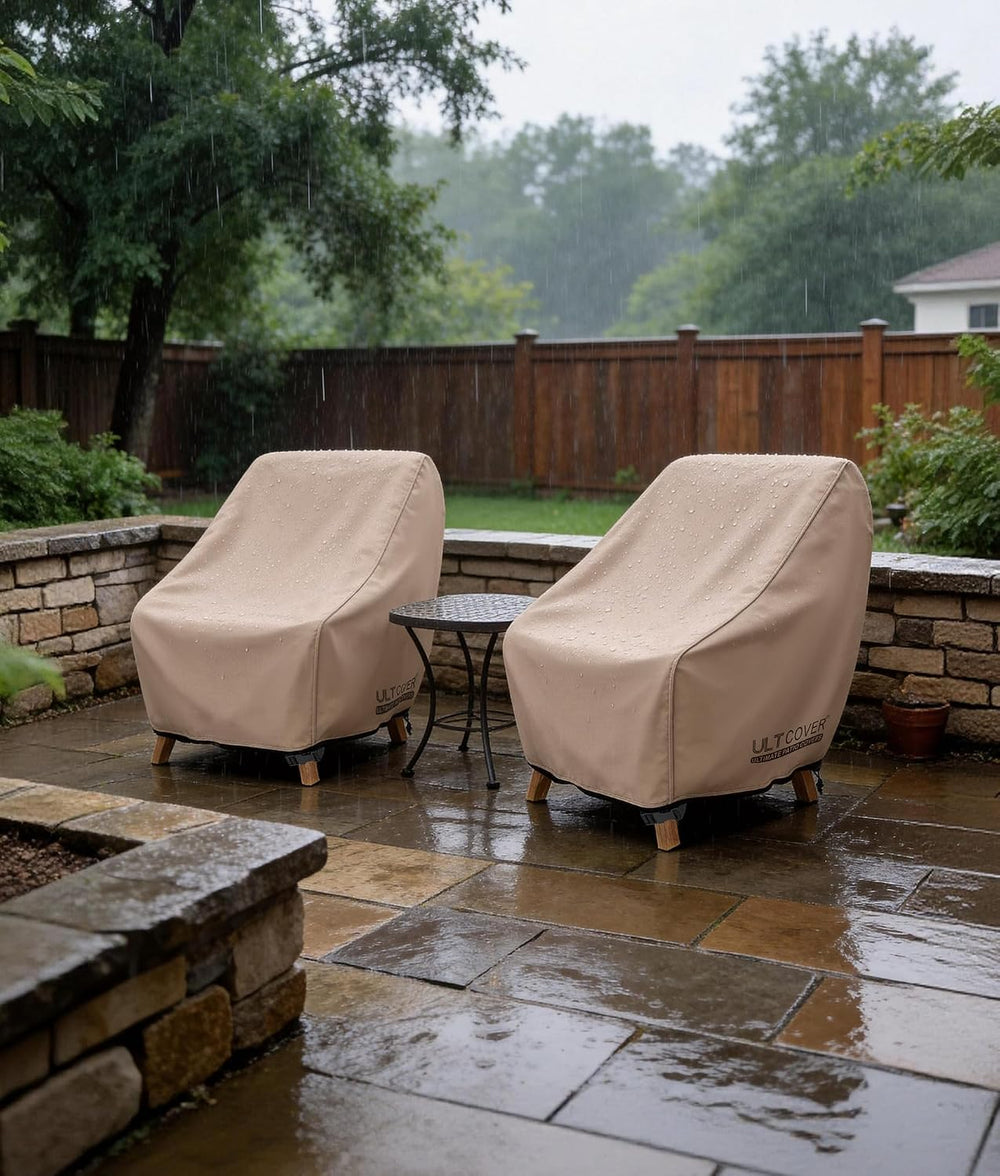 ULTCOVER Waterproof Patio Chair Cover, 32W x 34D x 34H in