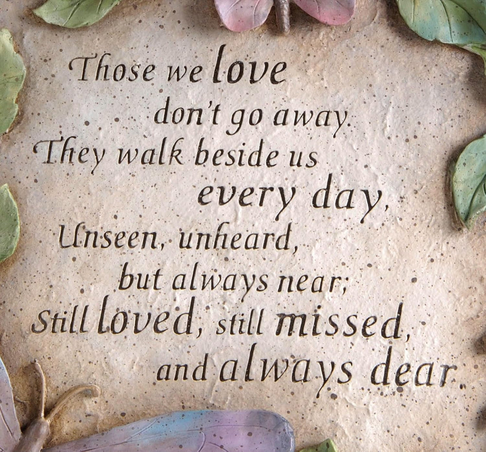 Evergreen Those We Love Don't Go Away Garden Memorial Stone | Outdoor Saf...