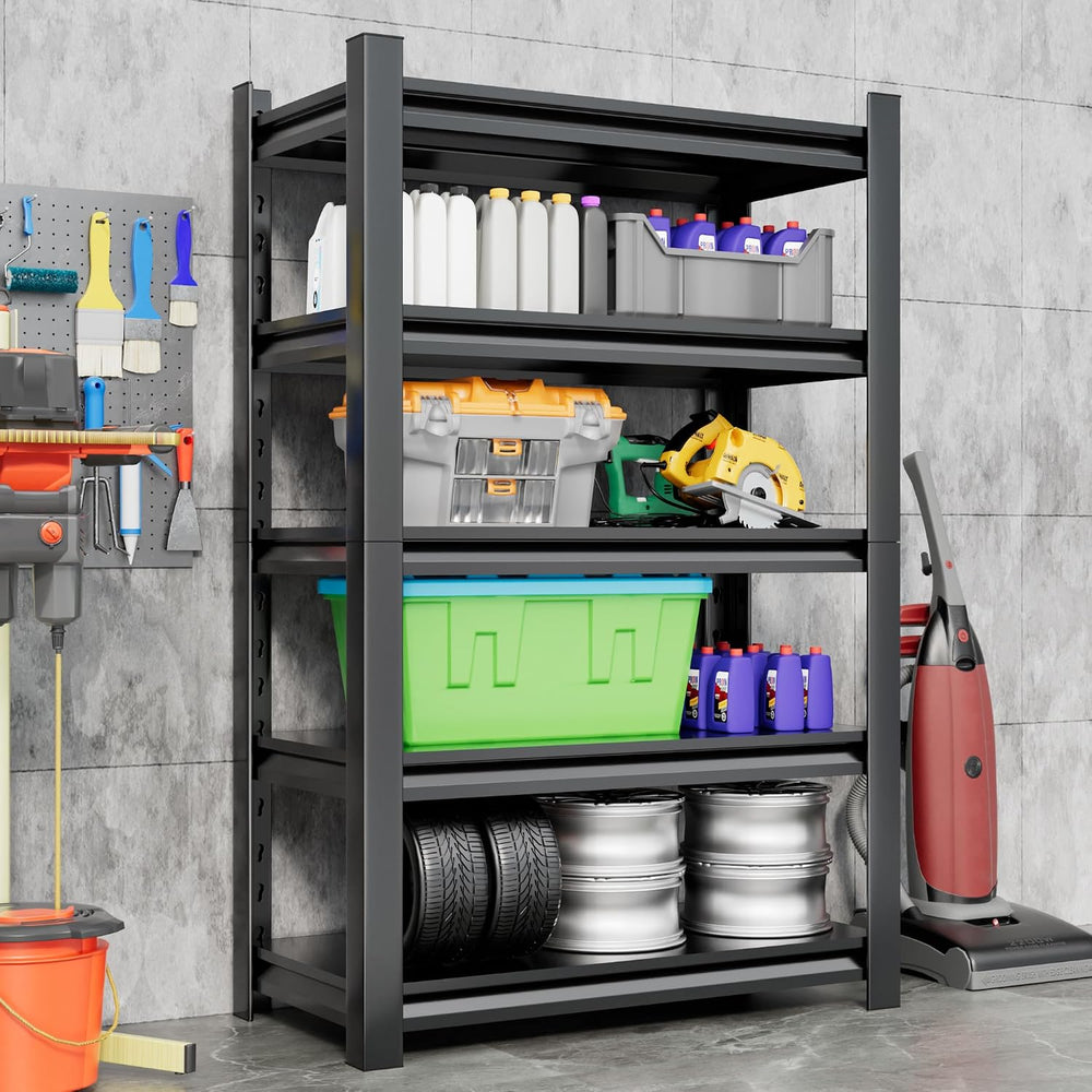 Hzdbhd 36" W Garage Shelving Unit, 5-Tier Metal Storage Shelves