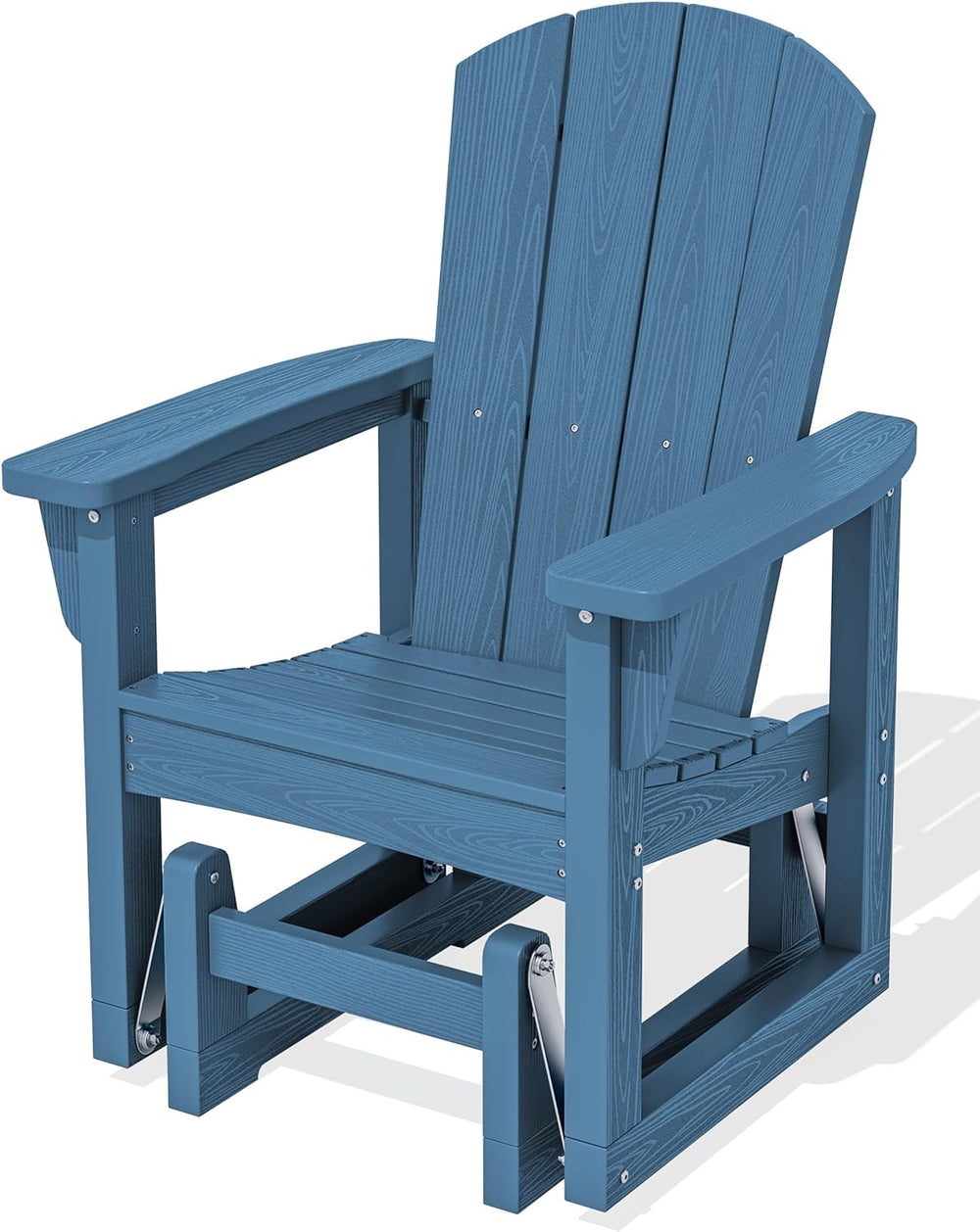 SERWALL HDPE Outdoor Glider, All-Weather Patio Glider Rocker
