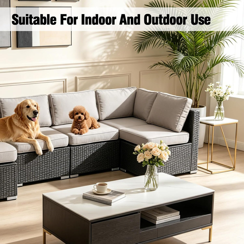 14Pieces Patio Cushion Covers Replacement Outdoor Couch Cushions Covers Splas...