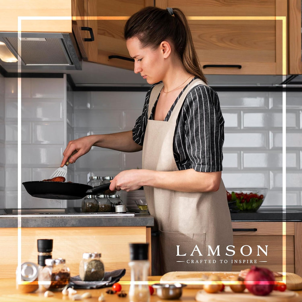 Lamson Slotted Fish Spatula – Flexible Stainless Steel Turner with Walnut Han...