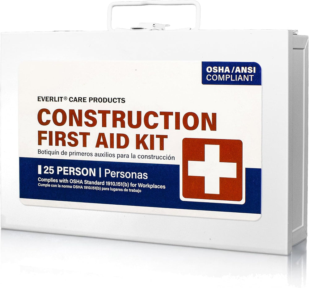 EVERLIT 185 Pcs Metal First Aid Kit for Contractors, Construction Site, OSHA ...