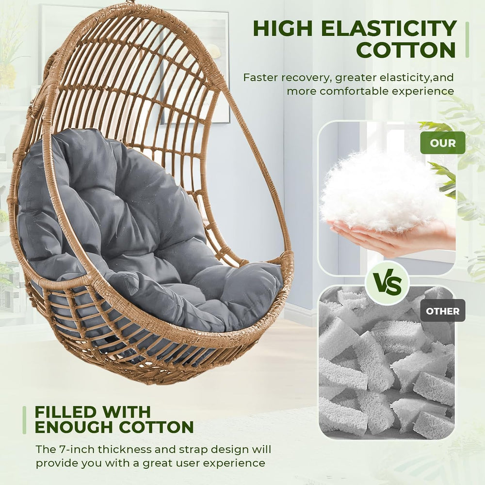 Egg Chair Cushion, Outdoor Egg Replacement Cushions Grey