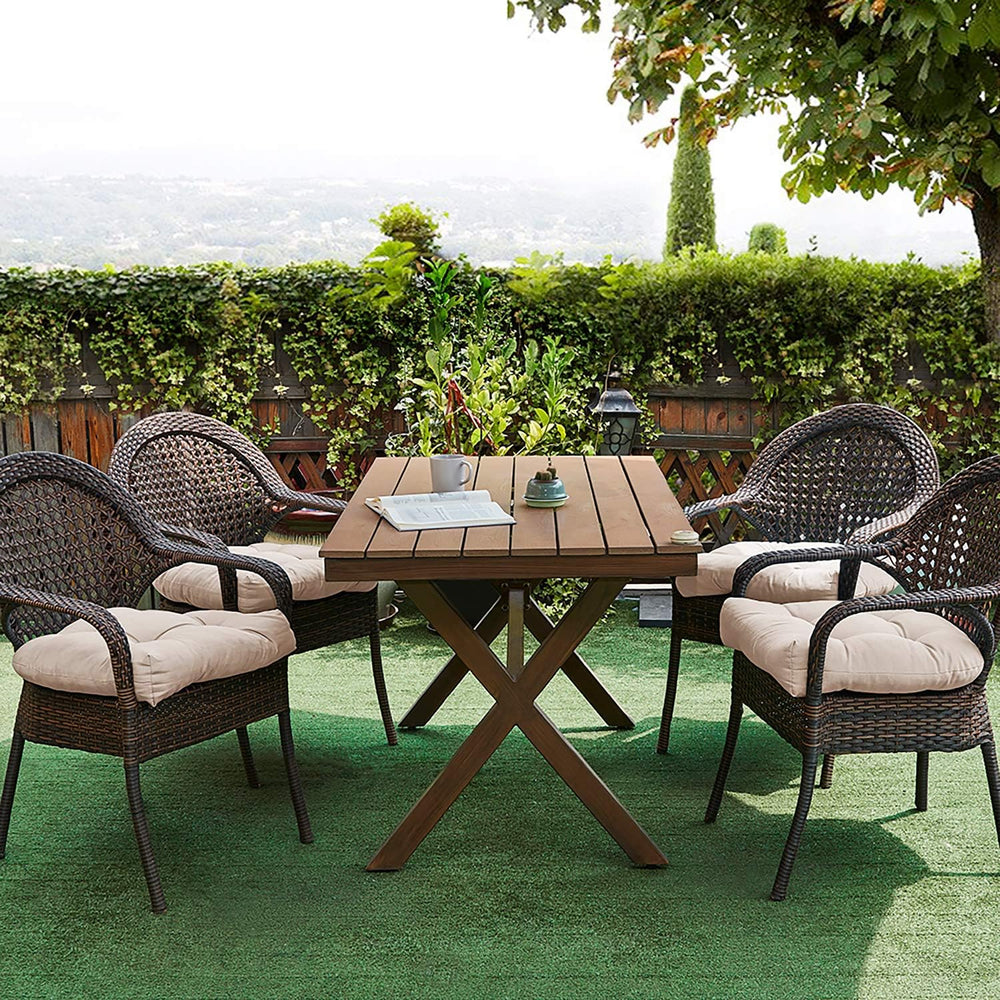 Sweet Home Collection Patio Cushions Outdoor Chair Pads Premium Comfortable T...