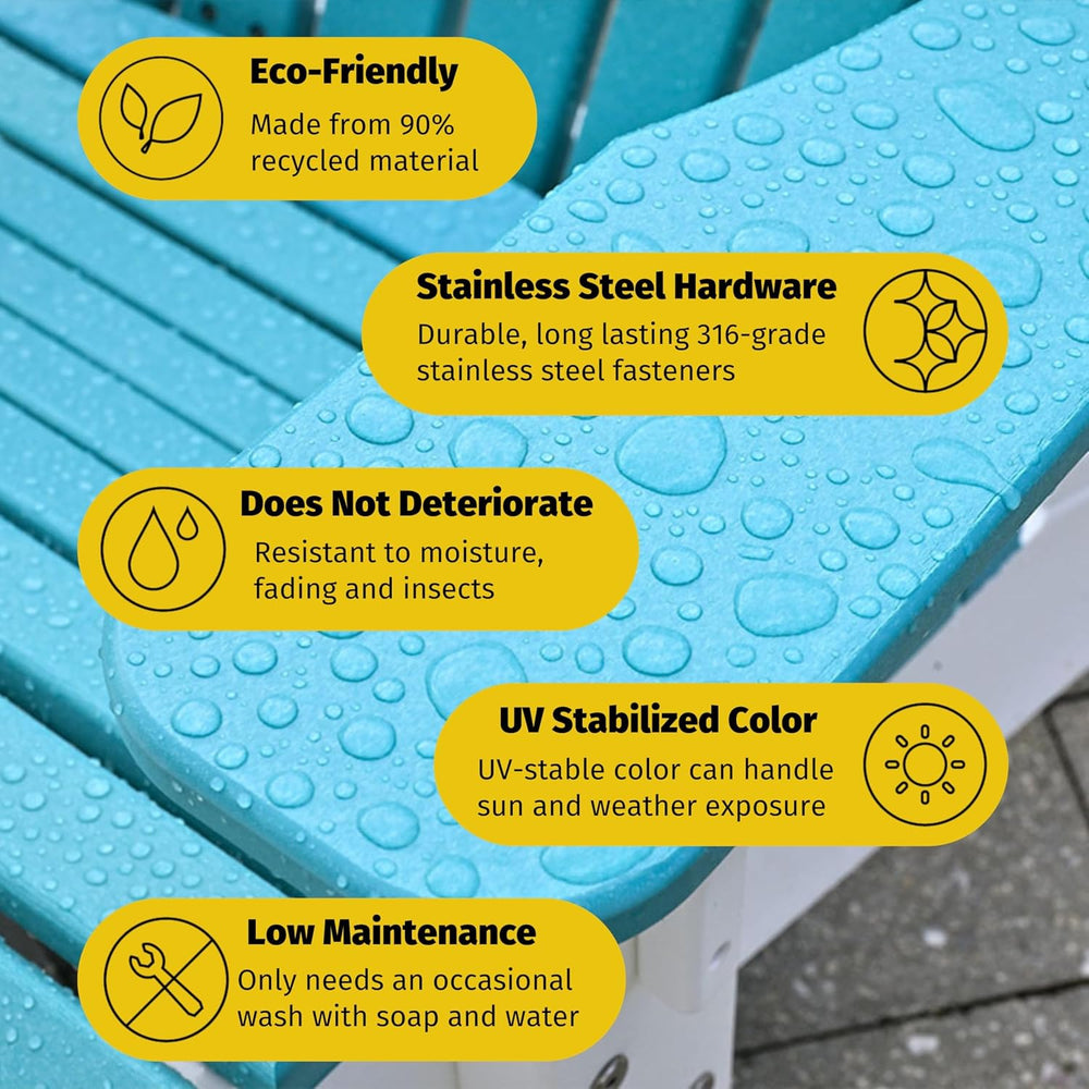 LuxCraft Adirondack Balcony Glider - 5' with Drop Down Console (Brazilian...