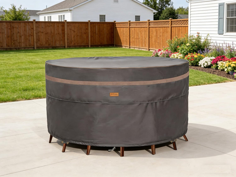 Round Patio Table Cover Outdoor Furniture Waterproof 76inch