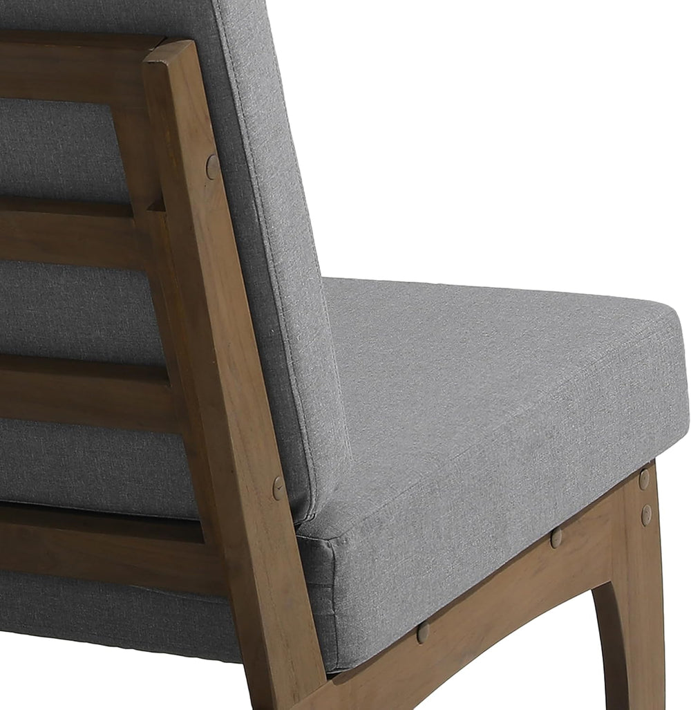 4 Piece Outdoor Patio Furniture Sets, Solid Wood Frame, Beige