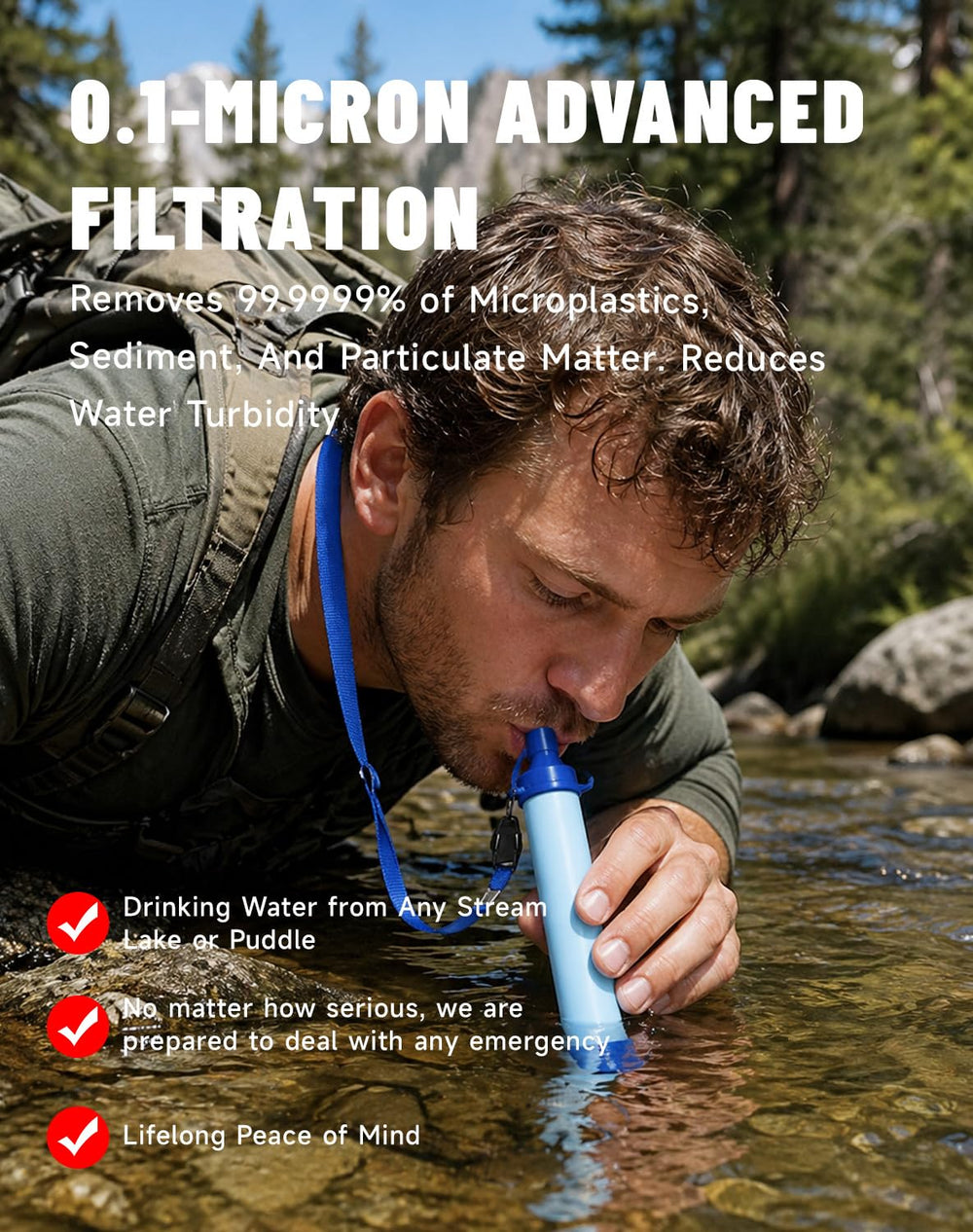 Water Filter, Lightweight Portable Water Filter Straw (1)