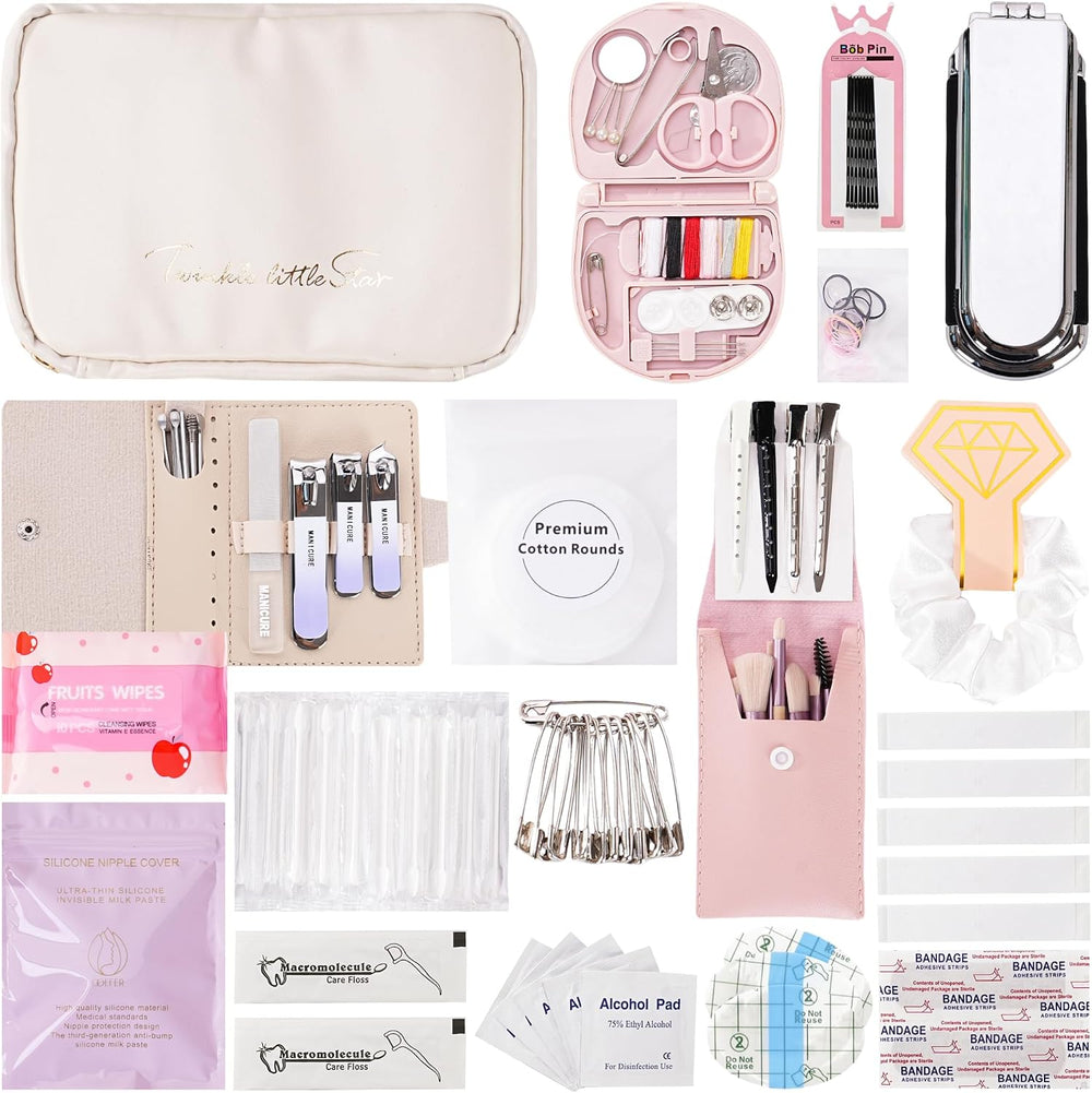 Wedding Day Emergency Kit for Bride, 39 Pc Essential Items for Brides Daily U...