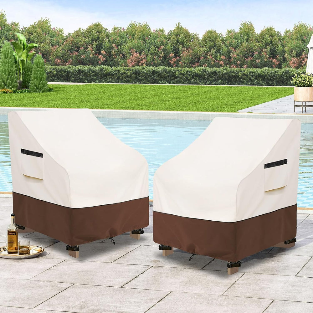 Patio Chair Covers 2 Pack - Waterproof Heavy Duty Patio Furniture Covers for ...