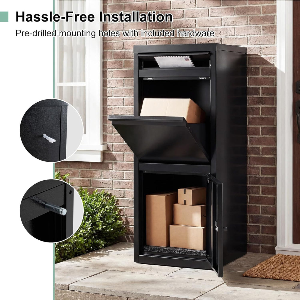 IRONMAX Heavy Duty Steel Package Delivery Boxes for Outside, 16"x15&quot...