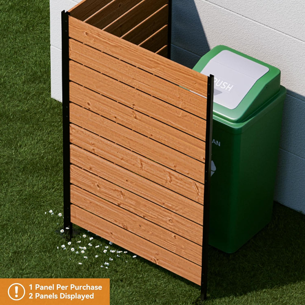 Modern Shade 5x3 Privacy Fence Panels, Cedar Wood Privacy Screen for Patio